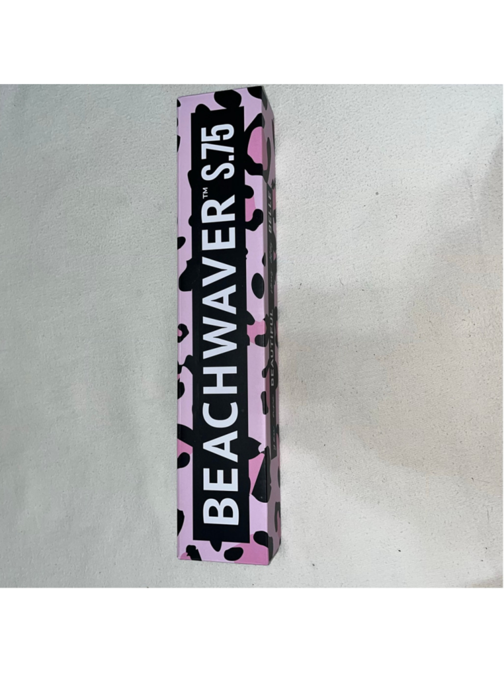 Beachwaver S.75 Rotating Curling Iron Pink Leopard Print 0.75” Barrel w/ Box